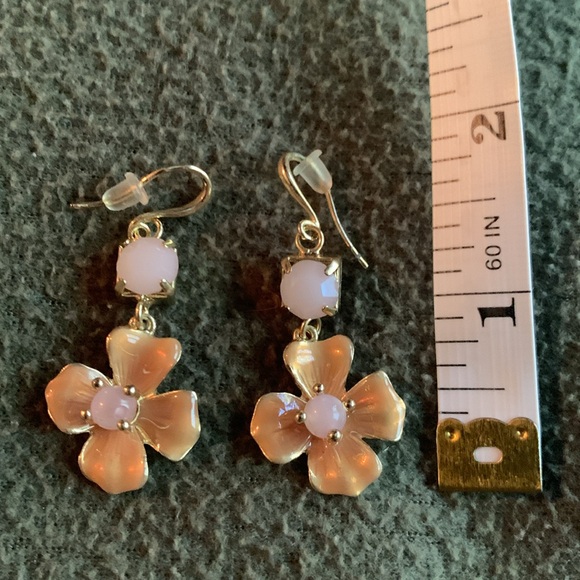 Gorgeous gold, pink and peach necklace, earring and bracelet set. - Picture 8 of 8